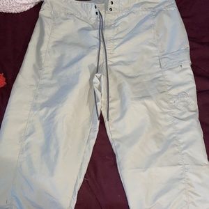 NorthFace Cream Capri Cargo Pants Women's Large